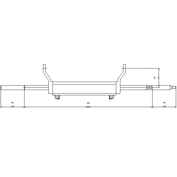 Hydraulikzylinder für Außenborder MaviMare MC300R Frontmontage mit Tie Bar bis 300 PS 7