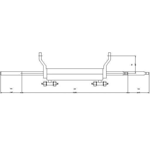 Hydraulikzylinder für Außenborder MaviMare MC150R Frontmontage mit Tie Bar bis 150 PS 4
