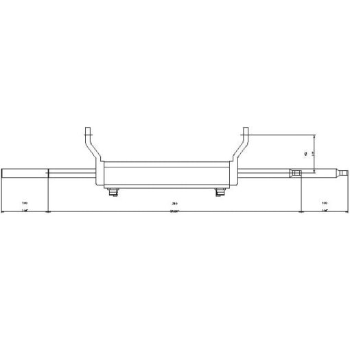 Hydraulische Steuerung MaviMare GF300RT für Außenborder bis 300 Ps Frontal Zylinder 7