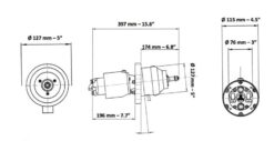 Hydraulische Steuerpumpe Ultraflex UP39T TILT (39 cc) 11