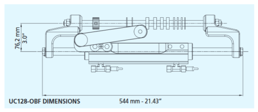 Hydraulische Steuerung MaviMare GF350HD Reinforced für Außenborder bis 350 Ps Frontal Zylinder 7
