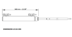 Hydraulikzylinder für Außenborder ULTRAFLEX UC128-OBF Frontmontage bis 300 PS 8