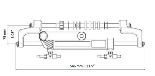 Hydraulikzylinder für Außenborder ULTRAFLEX UC94-OBF Frontmontage bis 150 PS 6