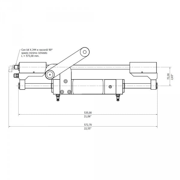Hydraulische Steuerung MaviMare GF300BHD “Evolution“ für Außenborder bis 300 Ps Frontal Zylinder 13 Hydraulische Steuerung MaviMare GF300BHD “Evolution“ für Außenborder bis 300 Ps Frontal Zylinder 8