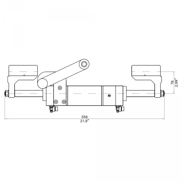 Hydraulische Steuerung MaviMare GF350HD Reinforced für Außenborder bis 350 Ps Frontal Zylinder 13 Hydraulische Steuerung MaviMare GF350HD Reinforced für Außenborder bis 350 Ps Frontal Zylinder 8